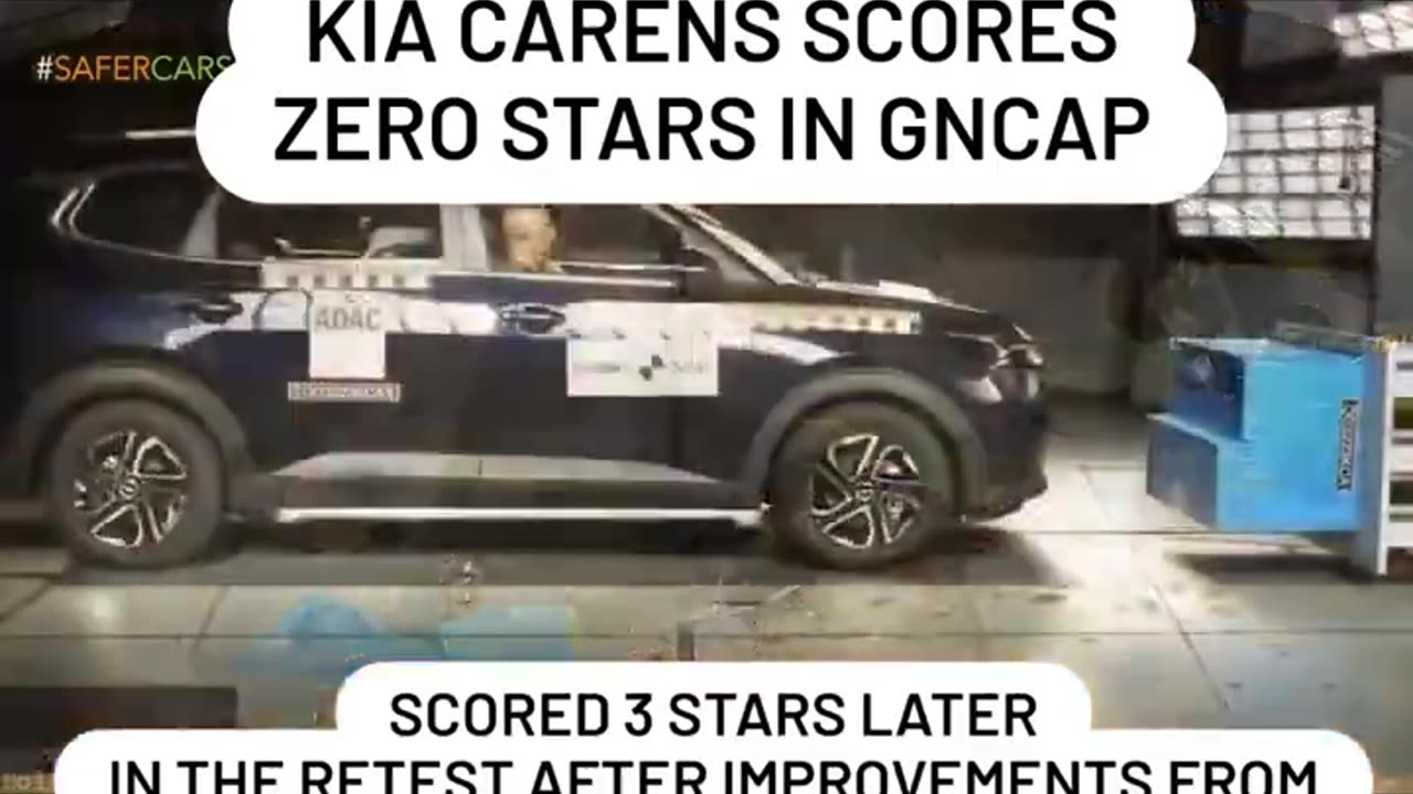 Kia Carens scored Zero in ADULT PROTECTION