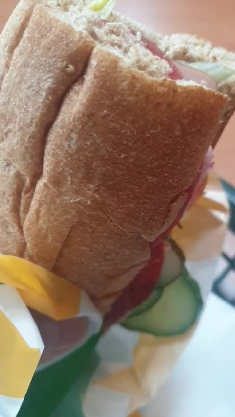 This is a sandwich subway in Korea.