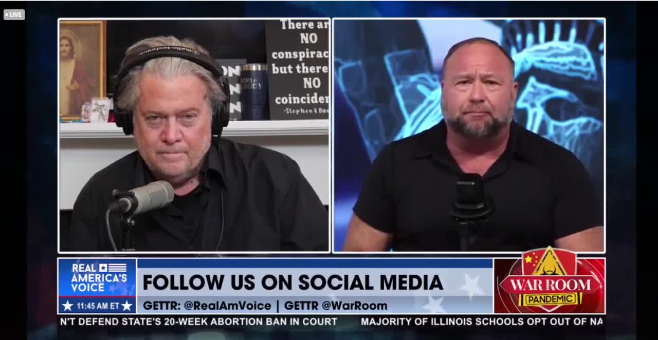 Must Watch! Alex Jones & Steve Bannon Discuss The Great Reset, MAGA & The Fight For America’s Future