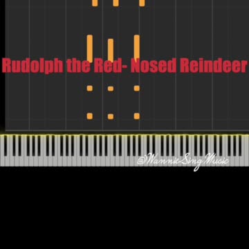 Rudolph the red nosed reindeer piano