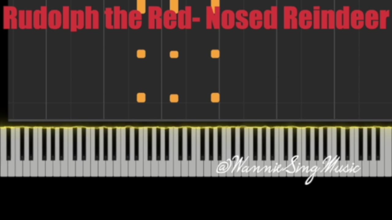 Rudolph the red nosed reindeer piano