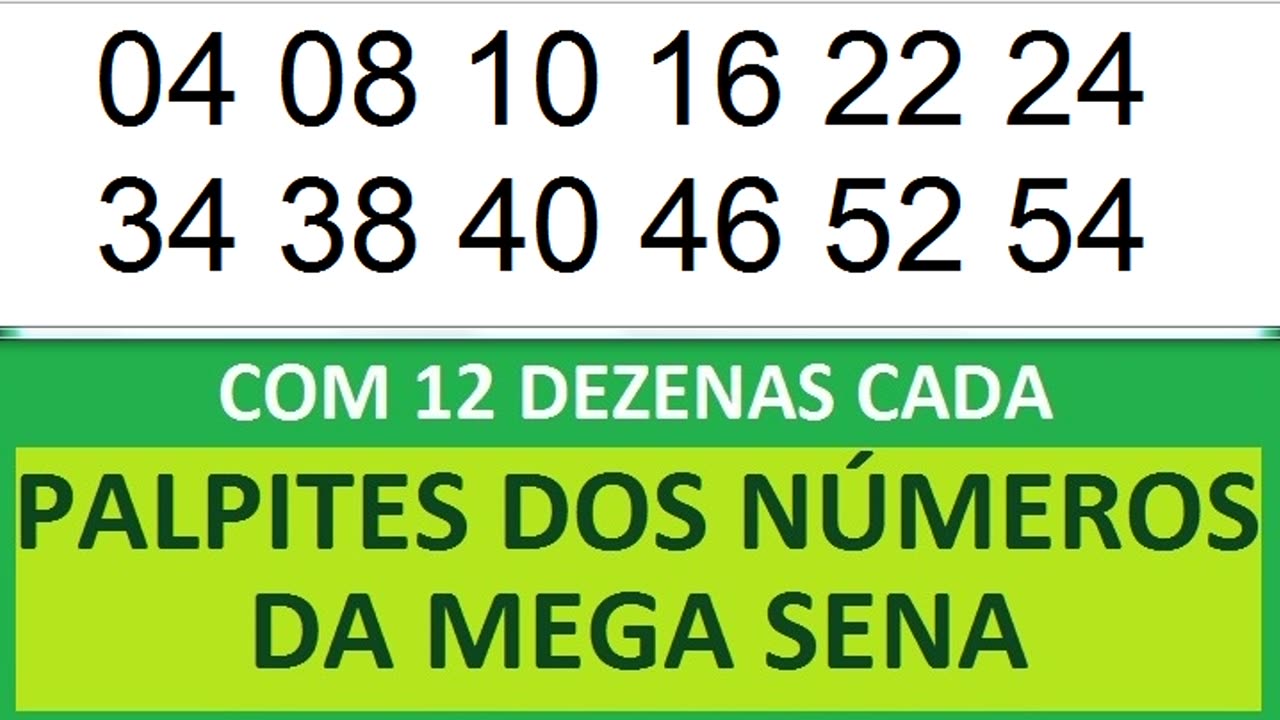 PALPITES DOS NÚMEROS DA MEGA SENA COM 12 DEZENAS qy qz q0 q1 q2 q3 q4 q5 q6 q7 q8 q9