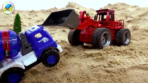 Excavator, Tractor, Dump Truck, Backhoe, Road Roller, Kid Toys