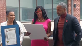Egypt Sherrod and Mike Jackson honored by Fulton County government in Atlanta