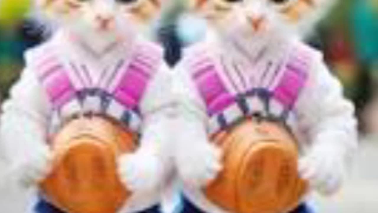 Cute Cats Wearing clothes