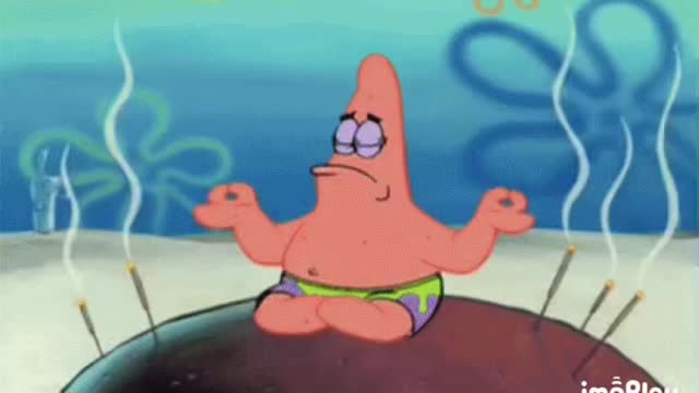 Patrick Star Meditating! 🧘‍♂️☯️