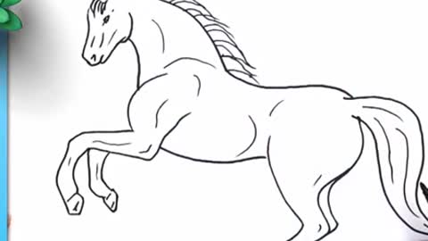 How to draw a horse