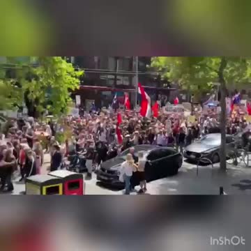 Thousands came out to protest against the mandatory vaccine in Perth west Australia