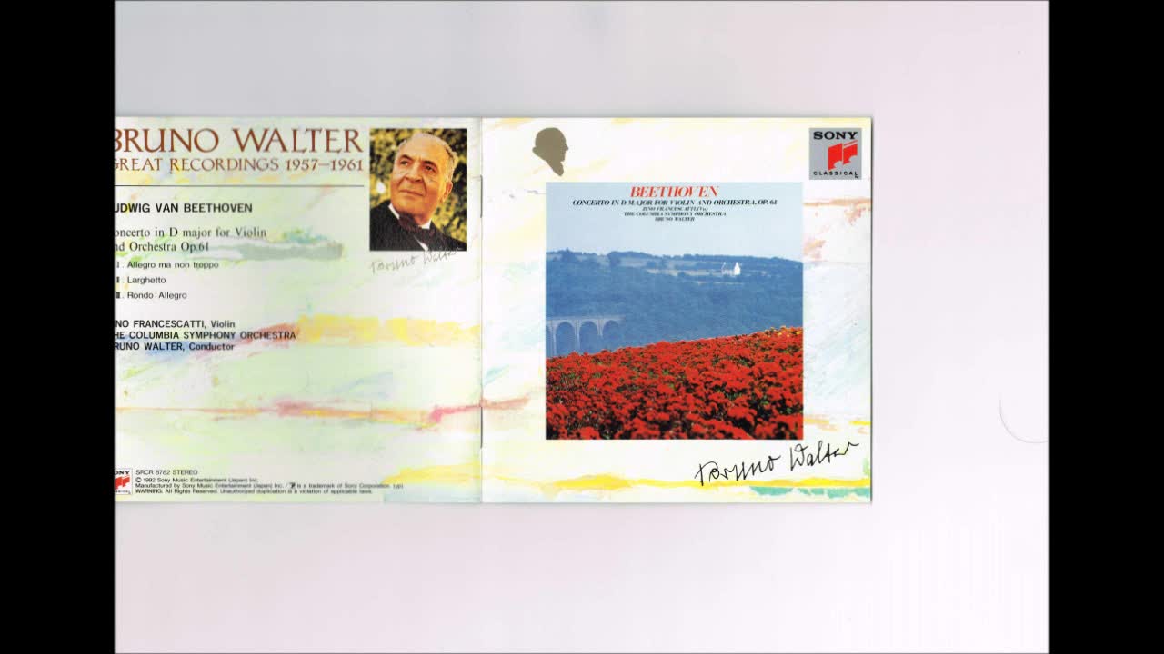 Beethoven - Violin Concerto Francescatti Walter Columbia