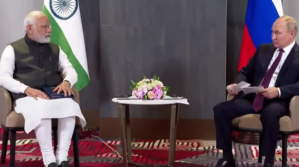 Putin tells India's Modi on Ukraine: "We want all of this to end as soon as possible."