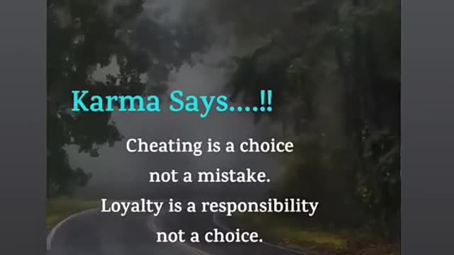 Karma say's.....!!!