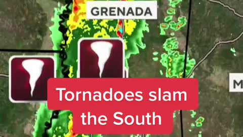 Tornadoes slam the South