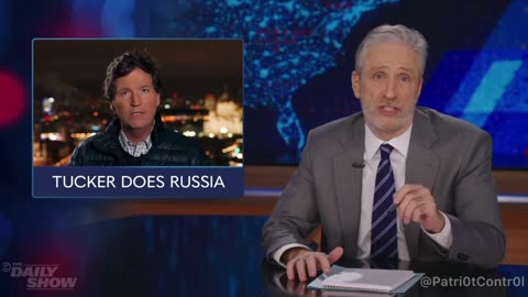 Tucker has Jon Stewart triggered with his Putin interview