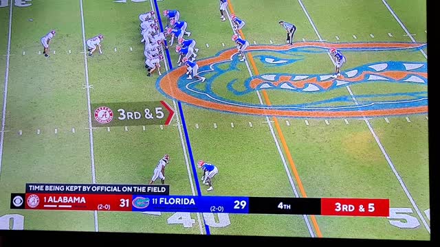 Alabama 31 vs Florida 29 final