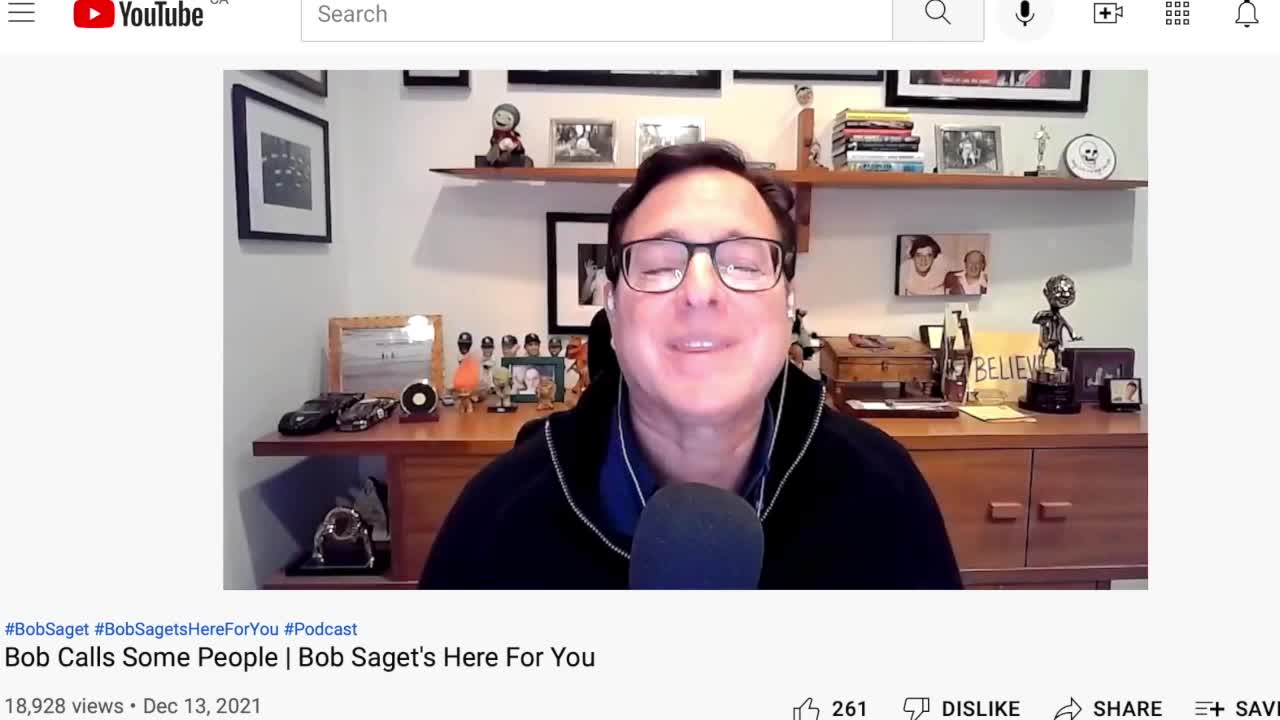 Bob Saget talks about his booster