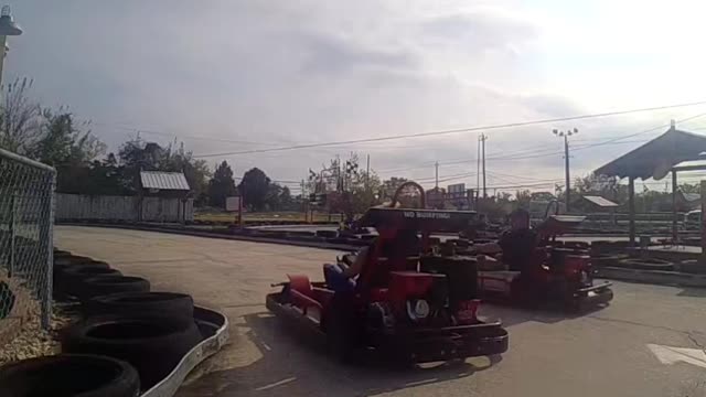 Driving go kart