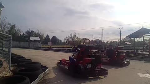 Driving go kart