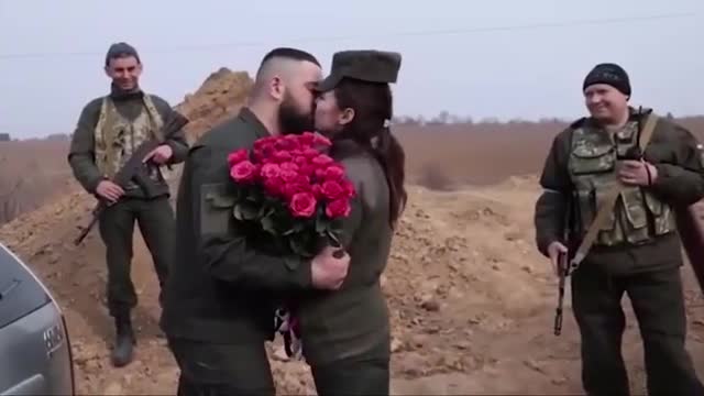 Love Wins: Ukrainian National Guard Proposed To Girlfriend in Military