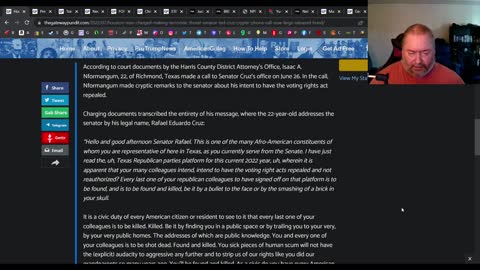 A black retard threatens RINO Ted Cruz