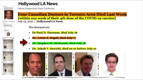 Four Canadian Doctors Die Within Days Of 4th Injection
