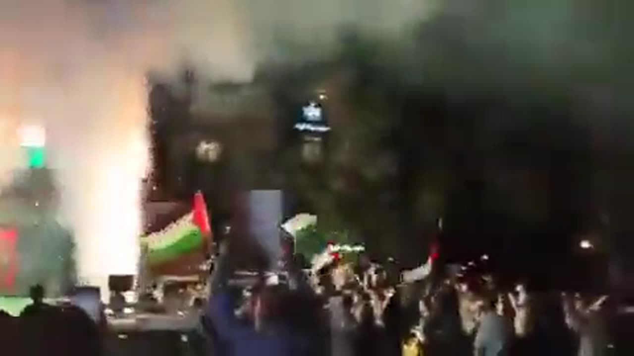 JUST IN: Celebrations erupt in Tehran, Iran following the Hamas attack on Israel