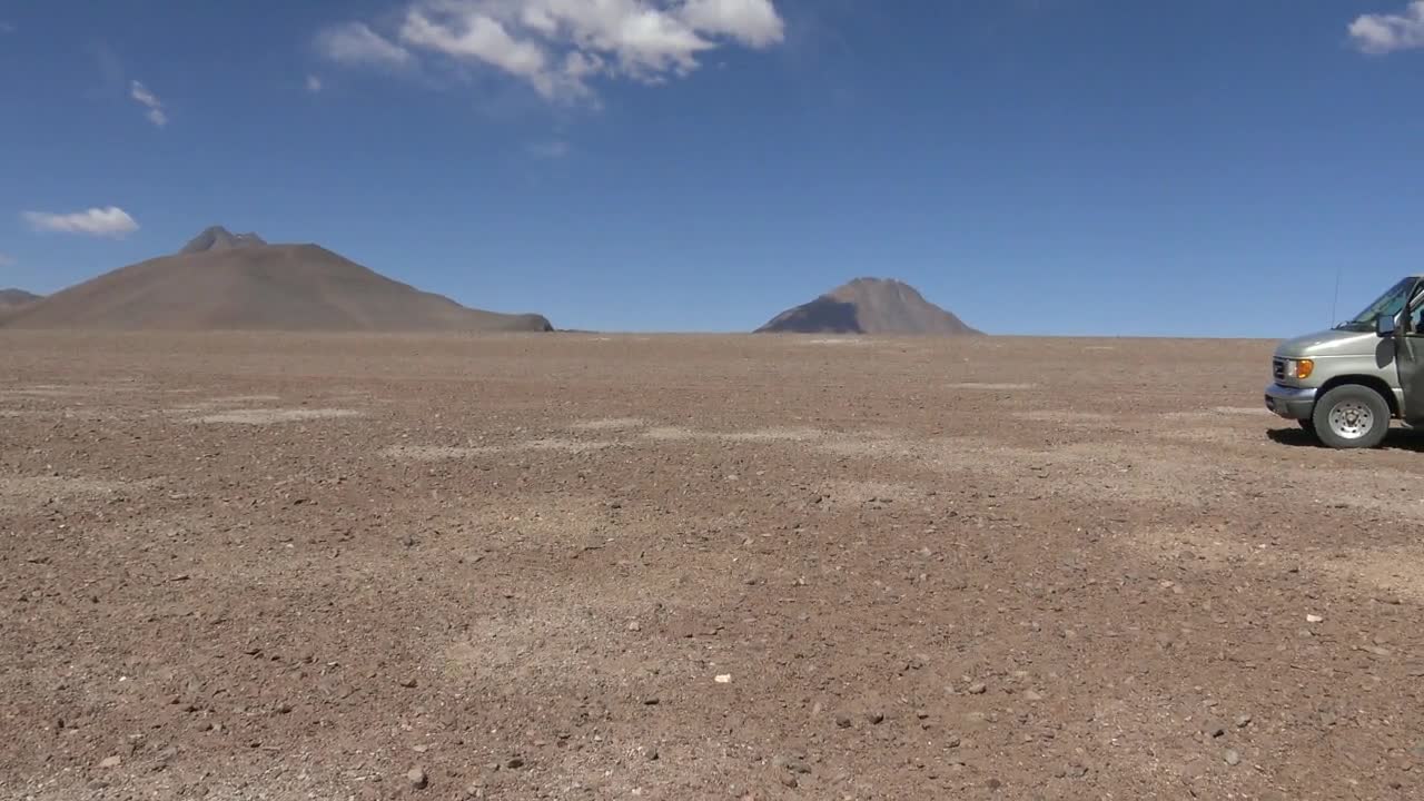 Salar de Tara in Atacama desert Chile