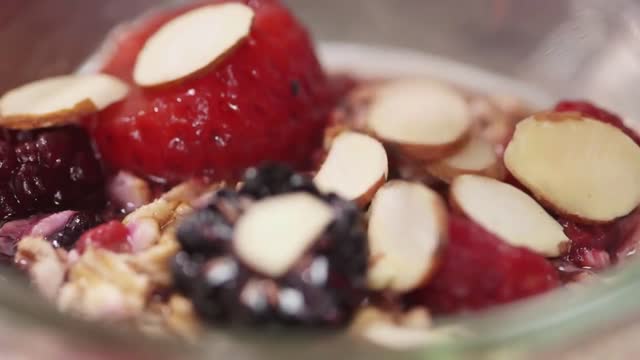 Berry Oatmeal in Jar