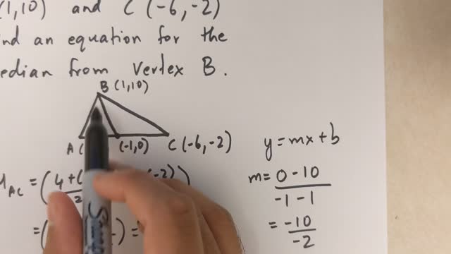 Grade 10 Math - Equation of the median (Lesson 2.1)