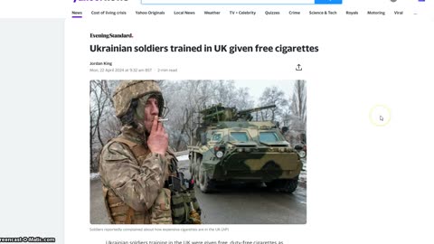 Free Cigarettes for Ukrainian heroes