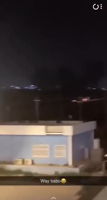 EXPLOSIONS FROM IRANIAN MISSILE ATTACK