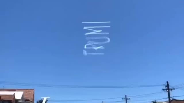 Trump in the clouds