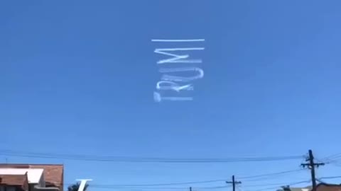 Trump in the clouds