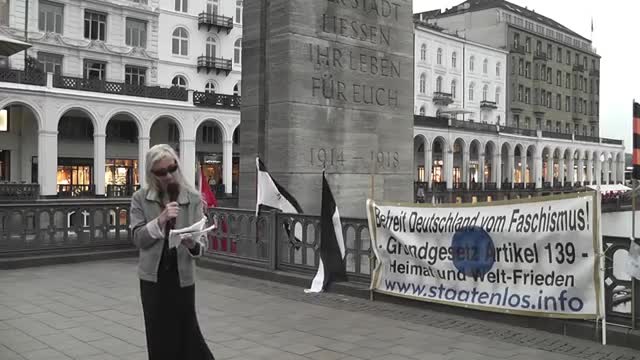 staatenlos.info Kundgebung 11.09.2018 Hamburger Rathausmarkt-Teil 2- Entnazifizierung & Hintergründe