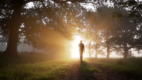 Astonishing footage of Man walking towards Wormhole