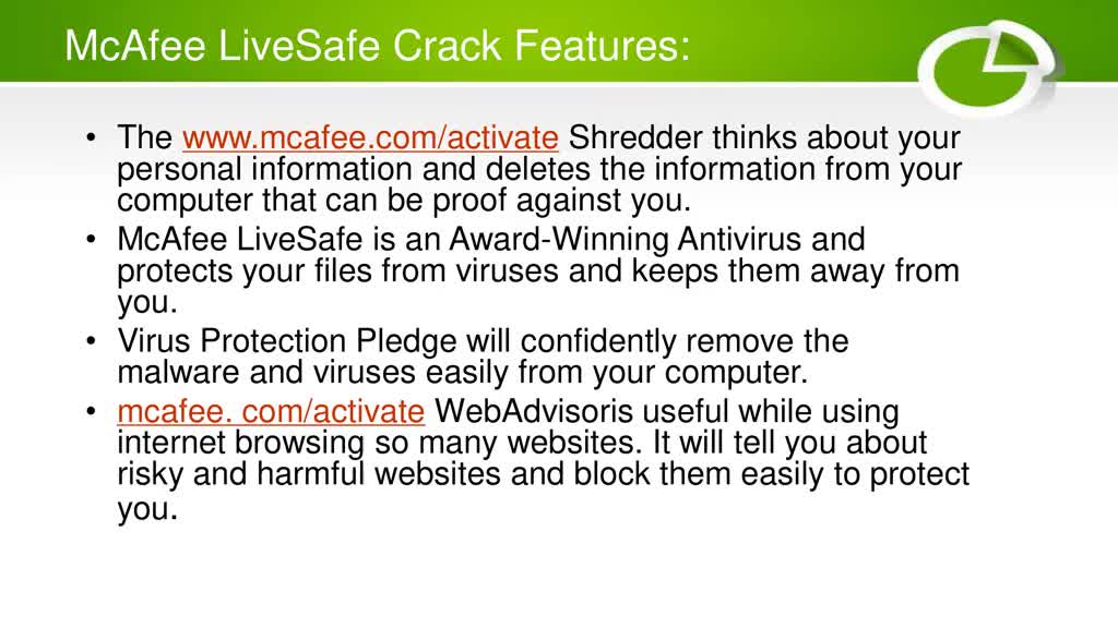 mcafee. com activate code