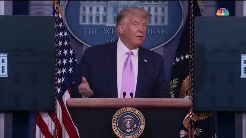 Reporter Asks Trump About Secretly Saving the World