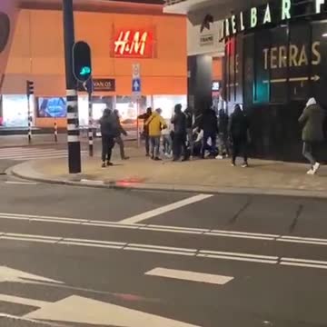 PROTESTERS SHOT BY POLICE IN NETHERLAND