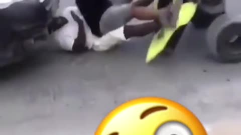 Lucky brtan one moment left before death