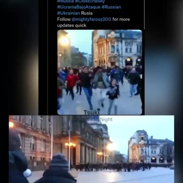 Ukraine - Fake? People running while being filmed - Exhibit A