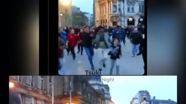 Ukraine - Fake? People running while being filmed - Exhibit A