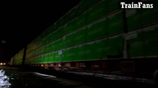 CN 8023 & BC Rail 4650 Engines Westbound Manifest In Ontario