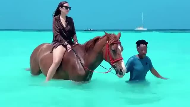 The pony across the river