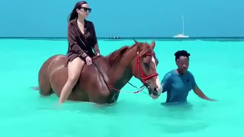The pony across the river