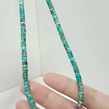 Natural turquoise tube beads with Princess spiny oyster faceted Garnet beads fashionable necklace