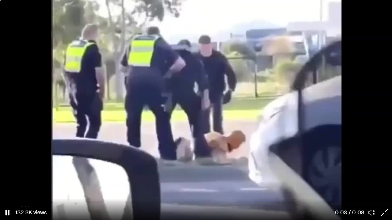 The Australian police are on a tyrannical rampage.