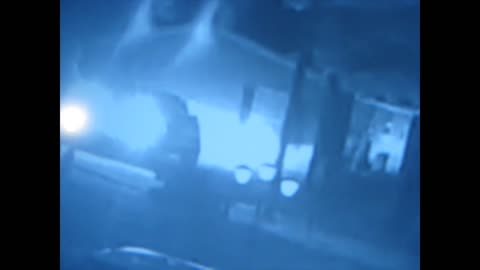 stalker leaving area where directed energy weapon has been poisoned on side of home