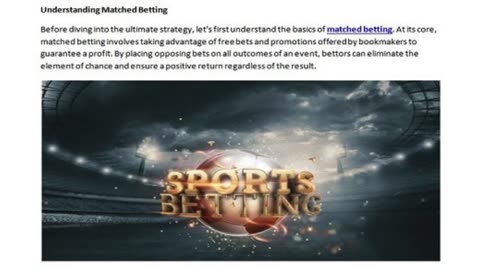 matched betting