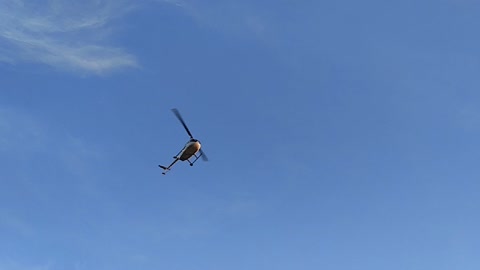 helicopter in air
