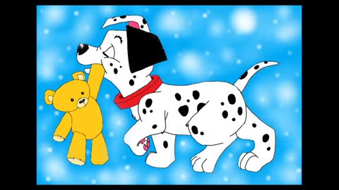 101 DALMATYŃCZYKÓW 🐶 ONE HUNDRED AND ONE DALMATIANS 🐶 SPEED DRAW FOR CHILDRENS 💖