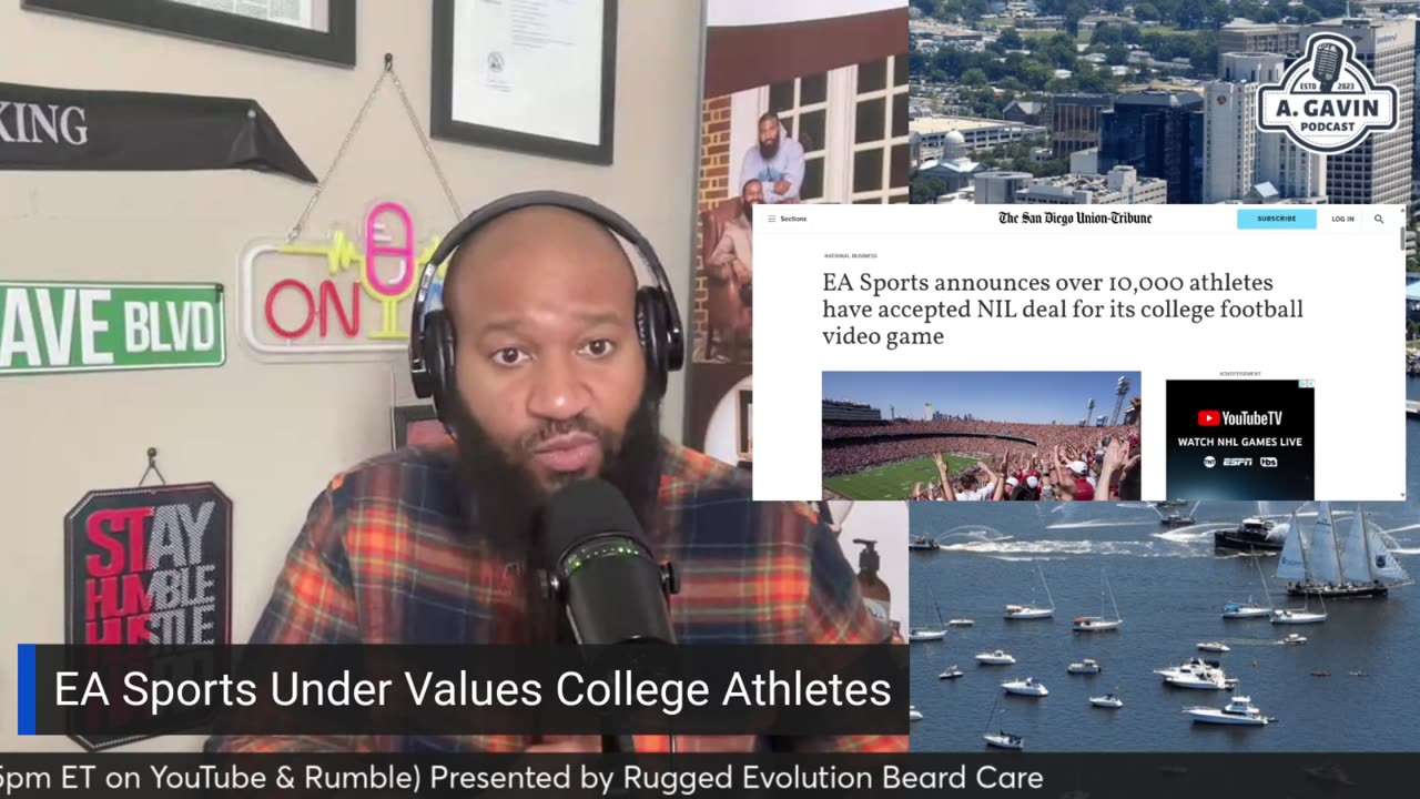 The Arrington Gavin Podcast "EA Sports Under Values College Athletes"